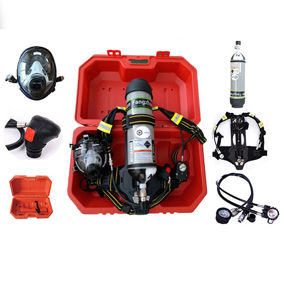 Bộ bình khí thở áp suất dương SCBA vỏ composite Fangzhan RHZK6