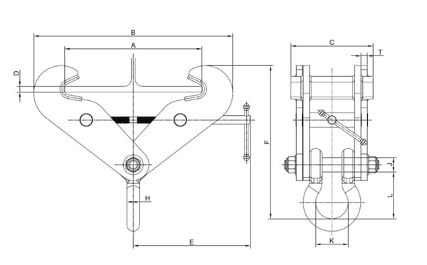 Kẹp dầm I KUKDONG WJC 2