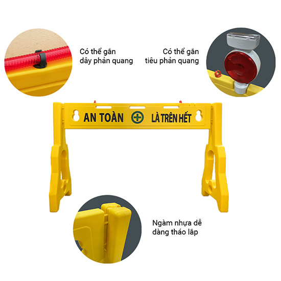 Rào chắn di động bằng nhựa Hi Q FP PE230 1